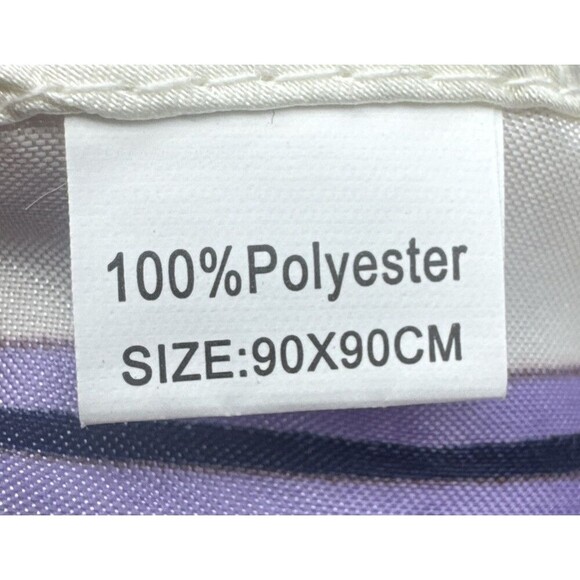 Show Horse Colorful Satin Polyester Square Scarf 36” X 36” Princess Pink Purple - Picture 3 of 3
